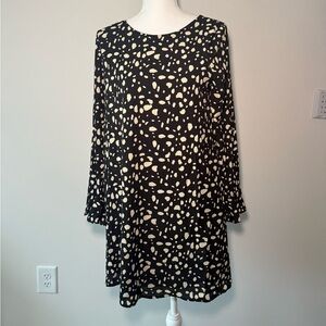 Black and White Patterned Dress